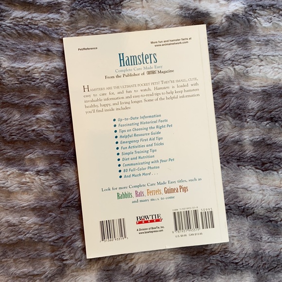 “Hamsters The Ultimate Pocket Pet” By Virginia Parker Guidry 116 Page Book - Picture 3 of 4